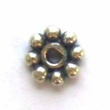 Flat / Daisy Spacers bali silver bead