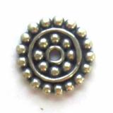 Flat / Daisy Spacers bali silver bead