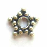 Flat / Daisy Spacers bali silver bead