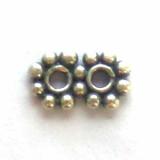 Flat / Daisy Spacers bali silver bead