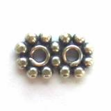 Flat / Daisy Spacers bali silver bead