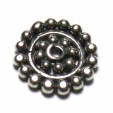 Flat Daisy Spacer bali silver bead