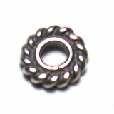 Flat Daisy Spacer bali silver bead