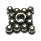 Flat Daisy Spacer bali silver bead