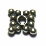 Flat Daisy Spacer bali silver bead