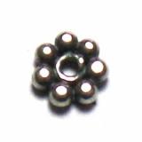 Flat Daisy Spacer bali silver bead