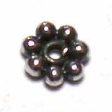 Flat Daisy Spacer bali silver bead