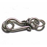 Hook Clasps bali silver bead