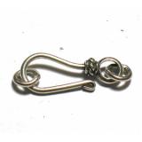 Hook Clasps bali silver bead