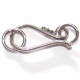 Hook Clasps bali silver bead