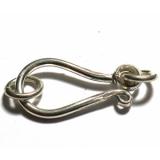 Hook Clasps bali silver bead