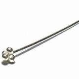 Head Pins bali silver bead