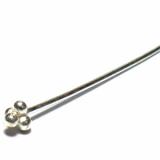 Head Pins bali silver bead