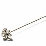 Head Pins bali silver bead