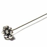 Head Pins bali silver bead