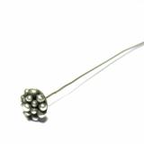 Headpins Antique bali silver bead