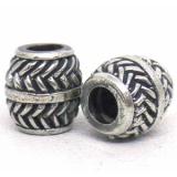 Large Hole Bead Casting bali silver bead