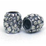 Large Hole Bead Casting bali silver bead