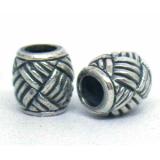 Large Hole Bead Casting bali silver bead