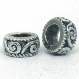 Large Hole Bead Casting bali silver bead