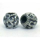 Large Hole Bead Casting bali silver bead