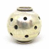 Large Hole Bead Handmade bali silver bead