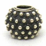 Large Hole Bead Handmade bali silver bead