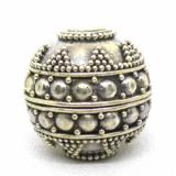 Large Hole Bead Handmade bali silver bead