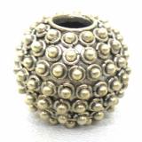 Large Hole Bead Handmade bali silver bead