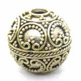 Large Hole Bead Handmade bali silver bead