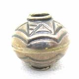 Large Hole Bead Handmade bali silver bead