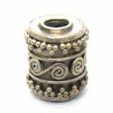 Large Hole Bead Handmade bali silver bead