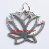 Lotus And Flowers bali silver bead