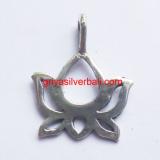 Lotus And Flowers bali silver bead