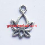 Lotus And Flowers bali silver bead