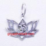 Lotus And Flowers bali silver bead