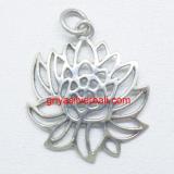 Lotus And Flowers bali silver bead