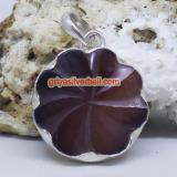 Pendant Shell bali silver bead