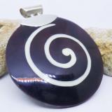 Pendant Shell bali silver bead