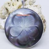 Pendant Shell bali silver bead