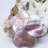 Pendant Shell bali silver bead