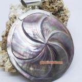 Pendant Shell bali silver bead