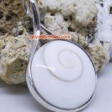 Pendant Shell bali silver bead