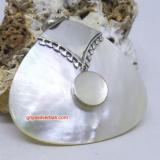 Pendant Shell bali silver bead