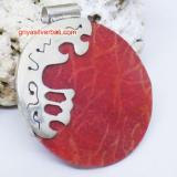 Pendant Shell bali silver bead