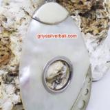 Pendant Shell bali silver bead