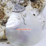 Pendant Shell bali silver bead