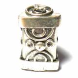 Pipe And Barrel bali silver bead