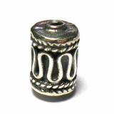 Pipe And Barrel bali silver bead