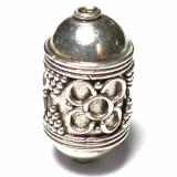 Pipe And Barrel bali silver bead